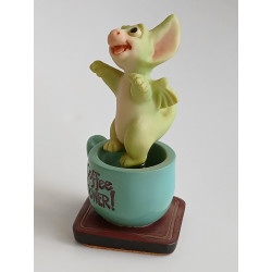 Coffee Power - Pocket Dragon - Boxed -  Whimsical World Of Pocket Dragons by Real Musgrave Hand Made in 2003