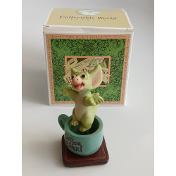 Coffee Power - Pocket Dragon - Boxed -  Whimsical World Of Pocket Dragons by Real Musgrave Hand Made in 2003