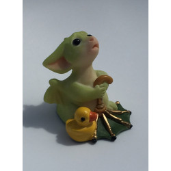 Rain, Rain, Go Away Pocket Dragon  Whimsical World Of Pocket Dragons by Real Musgrave Hand Made in 2000