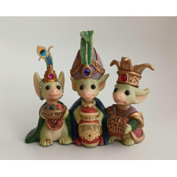 Wee Three Kings Limited Edition Pocket Dragon Whimsical World Of Pocket Dragons by Real Musgrave Hand Made in 2000