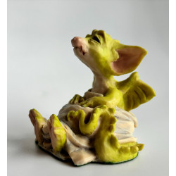 Sleepy Head Pocket Dragon - Boxed - Hand Made - Real Musgrave Whimsical World Of Pocket Dragons - 1990 - One of Original 27