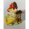 Fire Brigade Pocket Dragon - Whimsical World Of Pocket Dragons by Real Musgrave - Hand Made - 1998