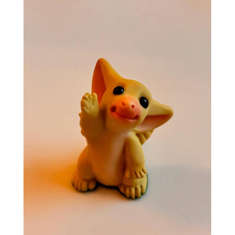 Shake Hands Pocket Dragon - Hand Made in 2000 - Real Musgrave - Whimsical World Of Pocket Dragons
