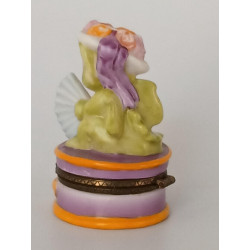Ladies Hat Box Pocket Dragon China Trinket Box - Real Musgrave Whimsical World Of Pocket Dragons