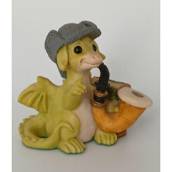 Elementary My Dear  - Pocket Dragon -  Hand Made - Real Musgrave Whimsical World Of Pocket Dragons - 1994