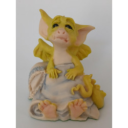 Sleepy Head Pocket Dragon -  Hand Made - Real Musgrave Whimsical World Of Pocket Dragons - 1990 - One of Original 27