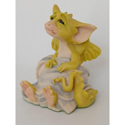 Sleepy Head Pocket Dragon -  Hand Made - Real Musgrave Whimsical World Of Pocket Dragons - 1990 - One of Original 27