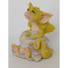 Sleepy Head Pocket Dragon -  Hand Made - Real Musgrave Whimsical World Of Pocket Dragons - 1990 - One of Original 27