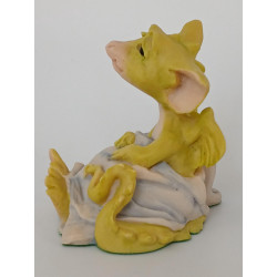 Sleepy Head Pocket Dragon -  Hand Made - Real Musgrave Whimsical World Of Pocket Dragons - 1990 - One of Original 27
