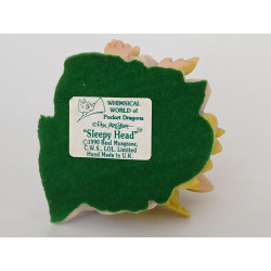 Sleepy Head Pocket Dragon -  Hand Made - Real Musgrave Whimsical World Of Pocket Dragons - 1990 - One of Original 27