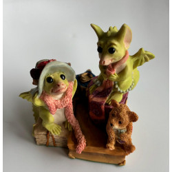 Dragons In The Attic Pocket Dragon   Hand Made - Real Musgrave - 1991 - Whimsical World Of Pocket Dragons