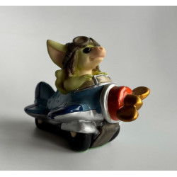 Frequent Flyer Pocket Dragon - Whimsical World Of Pocket Dragons by Real Musgrave Hand Made in 2000