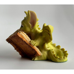 Reading The Good Parts Pocket Dragon - Boxed - Hand Made by Real Musgrave in 1992 - Whimsical World Of Pocket Dragons