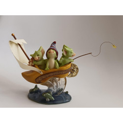Wynken, Blynken and Nod Pocket Dragon - Boxed-  Whimsical World - Real Musgrave - Hand Made - Worldwide Limited Edition of 5000 - 2002