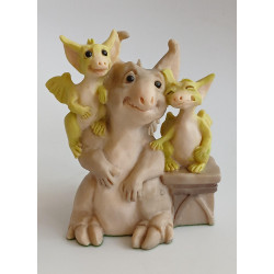 Friends Pocket Dragon - Hand Made - Real Musgrave Whimsical World Of Pocket Dragons - 1990