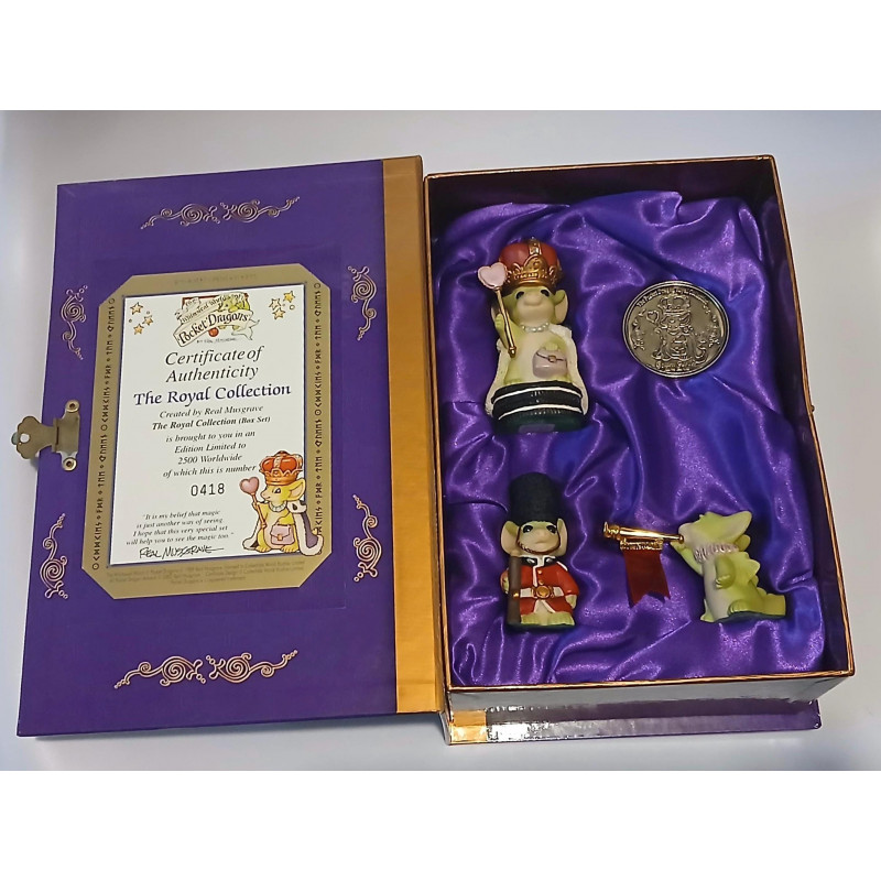 Royal Collection of Pocket Dragons - Cookies for Queen, Royal Cookie Guard & Ta Ta Ta TA! Ltd ed of 2500 - Certificate + medallion