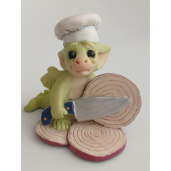 Kitchen Crybaby Pocket Dragon- Boxed - Hand Made - Real Musgrave Whimsical World Of Pocket Dragons - 2004