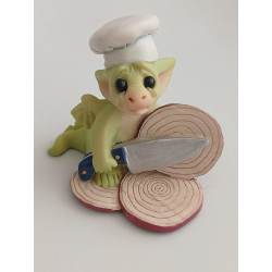 Kitchen Crybaby Pocket Dragon- Boxed - Hand Made - Real Musgrave Whimsical World Of Pocket Dragons - 2004