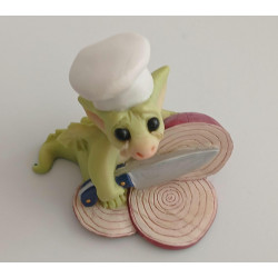 Kitchen Crybaby Pocket Dragon- Boxed - Hand Made - Real Musgrave Whimsical World Of Pocket Dragons - 2004