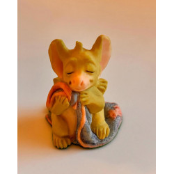 A Little Security Pocket Dragon - Whimsical World Of Pocket Dragons by Real Musgrave - Hand Made in 1994