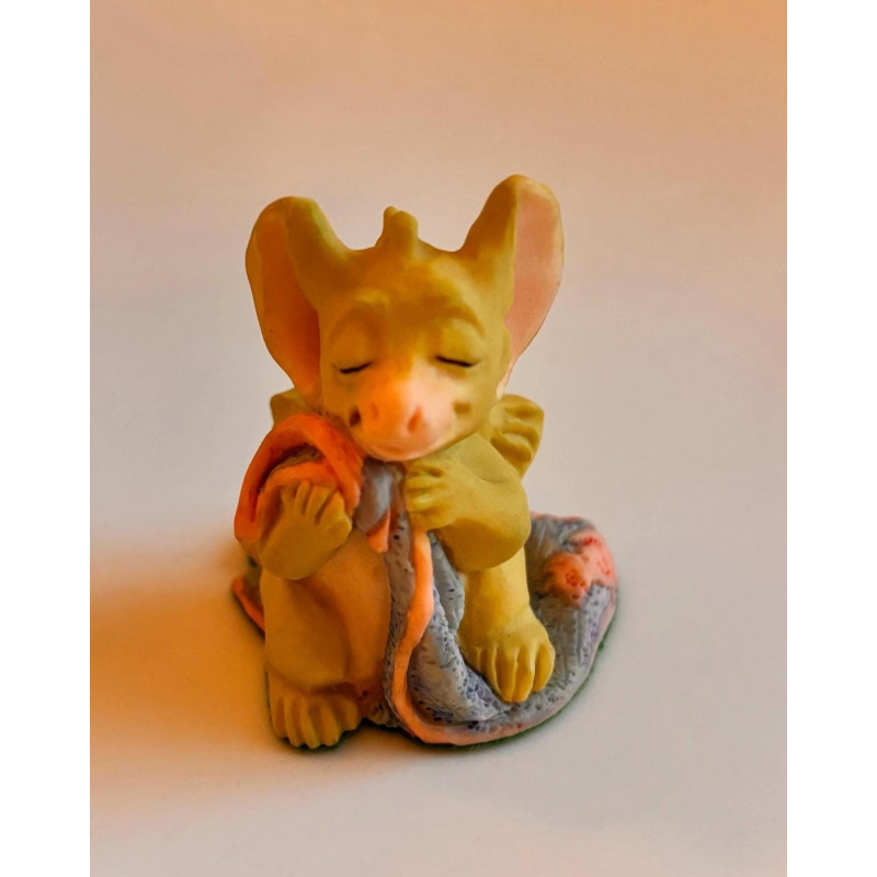 A Little Security Pocket Dragon - Whimsical World Of Pocket Dragons by Real Musgrave - Hand Made in 1994