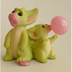 Bubblegum Blues Pocket Dragon - Boxed - Hand Made - Real Musgrave Whimsical World Of Pocket Dragons - 2004