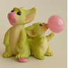 Bubblegum Blues Pocket Dragon - Boxed - Hand Made - Real Musgrave Whimsical World Of Pocket Dragons - 2004