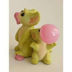 Bubblegum Blues Pocket Dragon - Boxed - Hand Made - Real Musgrave Whimsical World Of Pocket Dragons - 2004