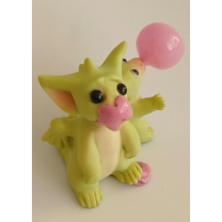 Bubblegum Blues Pocket Dragon - Boxed - Hand Made - Real Musgrave Whimsical World Of Pocket Dragons - 2004