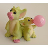 Bubblegum Blues Pocket Dragon - Boxed - Hand Made - Real Musgrave Whimsical World Of Pocket Dragons - 2004