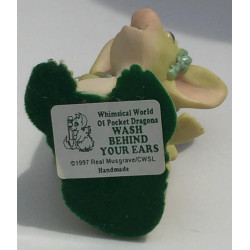 Wash Behind Your Ears Pocket Dragon - Whimsical World Of Pocket Dragons by Real Musgrave Hand Made in 1997
