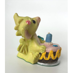 Happy Birthday Pocket Dragon - Whimsical World Of Pocket Dragons by Real Musgrave - Hand Made- 1997