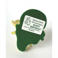 Happy Birthday Pocket Dragon - Whimsical World Of Pocket Dragons by Real Musgrave - Hand Made- 1997