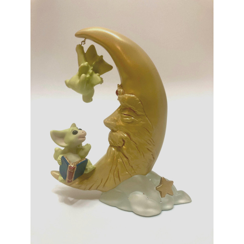 Wizard Moon Pocket Dragon Set- Whimsical World Of Pocket Dragons Hand Made- 2001