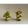 The Lamb and The Lion Pocket Dragon 2 piece Ornament Set - Hand Made in 2003  Christmas