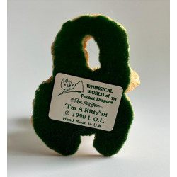 I'm A Kitty Pocket Dragon - Hand Made in 1990 - Real Musgrave - Whimsical World Of Pocket Dragons - Rare