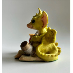 Thimble Foot Pocket Dragon - Hand Made in 1991 - Real Musgrave Whimsical World Of Pocket Dragons