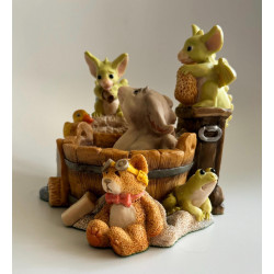 Bathing The Gargoyle Pocket Dragon - Worldwide Limited Edition of 3500 - Hand Made in 1997 - Real Musgrave
