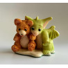 Spilt Milk Pocket Dragon - Hand Made in 1997 - Real Musgrave - Whimsical World Of Pocket Dragons