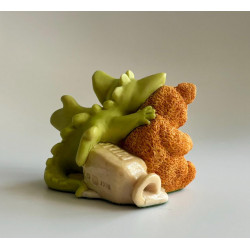 Spilt Milk Pocket Dragon - Hand Made in 1997 - Real Musgrave - Whimsical World Of Pocket Dragons