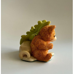 Spilt Milk Pocket Dragon - Hand Made in 1997 - Real Musgrave - Whimsical World Of Pocket Dragons