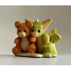 Spilt Milk Pocket Dragon - Hand Made in 1997 - Real Musgrave - Whimsical World Of Pocket Dragons