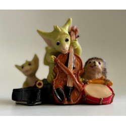 Quartet Pocket Dragon - Hand Made in 1995 -  Real Musgrave Whimsical World Of Pocket Dragons