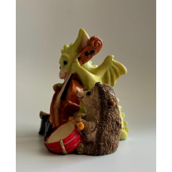 Quartet Pocket Dragon - Hand Made in 1995 -  Real Musgrave Whimsical World Of Pocket Dragons