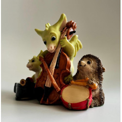 Quartet Pocket Dragon - Hand Made in 1995 -  Real Musgrave Whimsical World Of Pocket Dragons