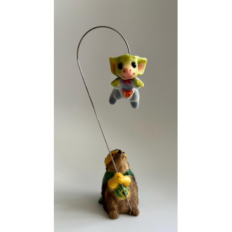Superheroes Pocket Dragon - Hand Made in 2004 - Real Musgrave Whimsical World Of Pocket Dragons