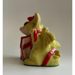 All Wrapped Up Pocket Dragon - Hand Made in 1998 - Real Musgrave Whimsical World Of Pocket Dragons