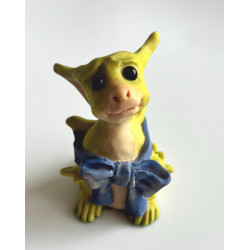 Blue Ribbon Pocket Dragon - Friends & Collectors Club Special 1994/1995 -  Boxed - Whimsical World Of Pocket Dragons Hand Made- 1994