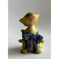 Blue Ribbon Pocket Dragon - Friends & Collectors Club Special 1994/1995 -  Boxed - Whimsical World Of Pocket Dragons Hand Made- 1994