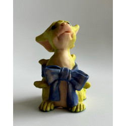 Blue Ribbon Pocket Dragon - Friends & Collectors Club Special 1994/1995 -  Boxed - Whimsical World Of Pocket Dragons Hand Made- 1994
